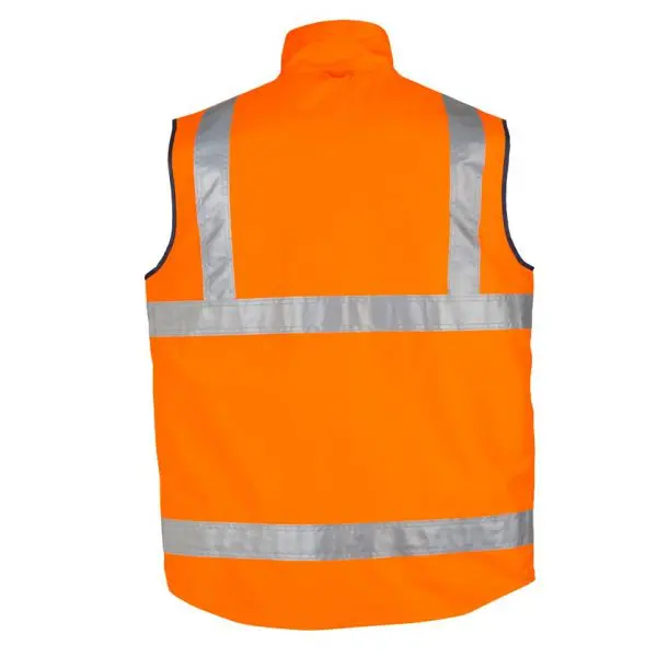 Syzmik ZV358 Mens HiVis Waterproof Lightweight Reversible Vest - Image 4