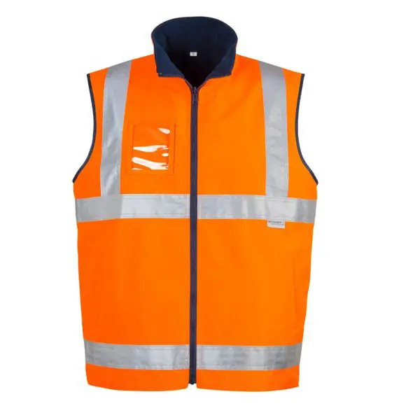 Syzmik ZV358 Mens HiVis Waterproof Lightweight Reversible Vest - Image 3
