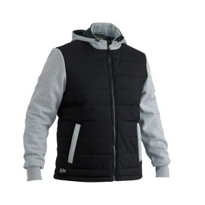 Bisley BJ6944 Flex & Move Contrast Puffer Fleece Hooded Jacket