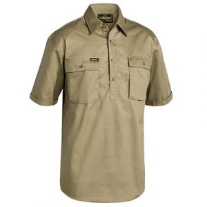 Bisley BSC1433 Closed Front Cotton Drill S/S Shirt