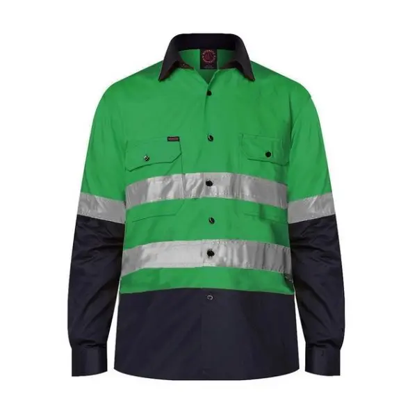 Ritemate RM1050R HiVis L/S Shirt - Image 4