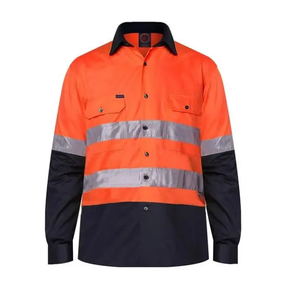 Ritemate RM1050R HiVis L/S Shirt - Image 6