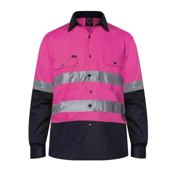 Ritemate RM1050R HiVis L/S Shirt - Image 3