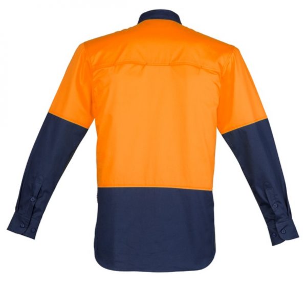 Syzmik ZW560 Mens HiVis Closed Front L/S Shirt - Image 2