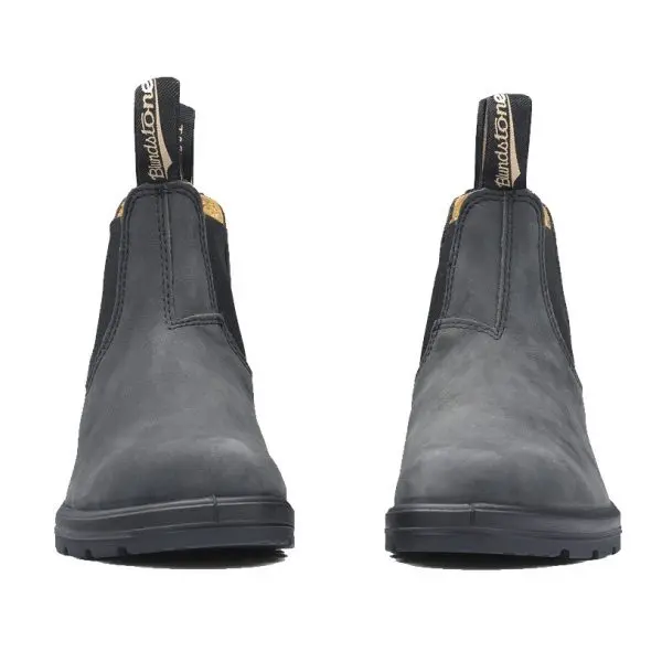 Blundstone 587 Unisex Casual Chelsea Boots Rustic Black At The