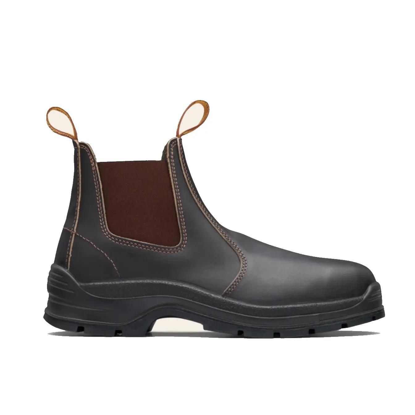 Blundstone 400 Brown Slip On Safety Boots At The Coal Face