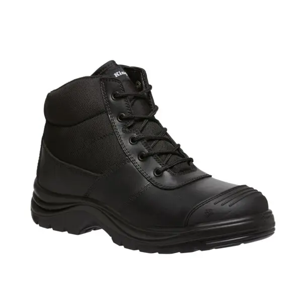 KingGee K27150 Tradie Black Zip Side Safety Boot - Image 2