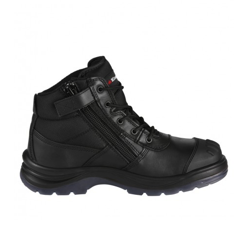 KingGee K27150 Tradie Black Zip Side Safety Boot
