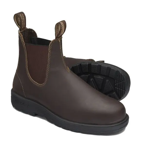 Blundstone 200 Chestnut Slip On Safety Boots At The Coal Face