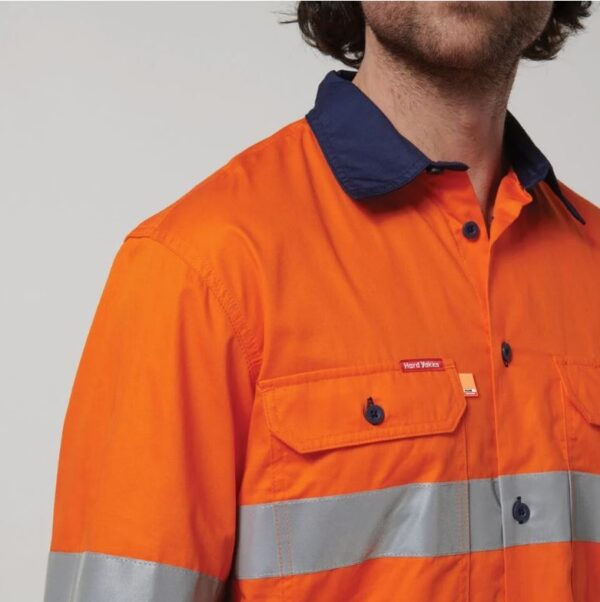 Hard Yakka Y07940 Core LS 2Tone Taped Vented Shirt - Image 3