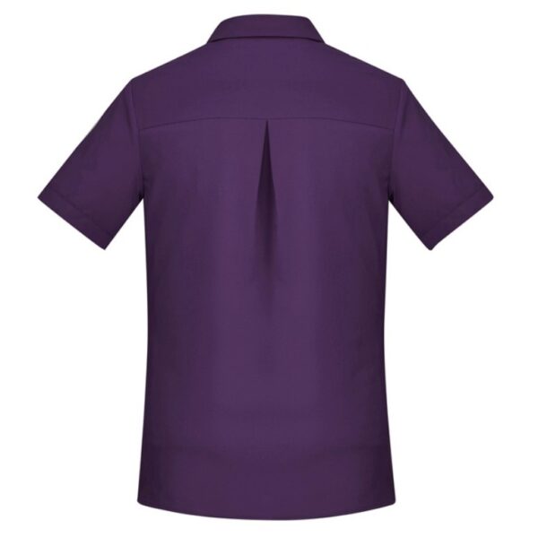 Biz Care CS947LS Womens Florence Plain Short Sleeve Shirt - Image 3