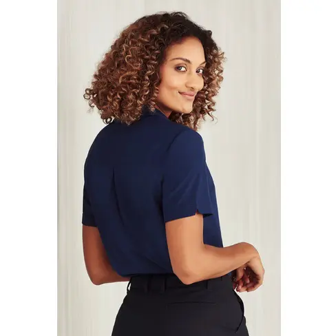 Biz Care CS947LS Ladies Plain SS Shirt - Image 4