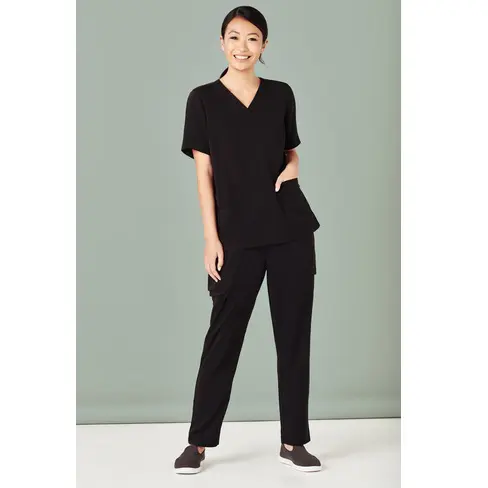 Biz Care CST941LS Ladies V Neck Scrub Top - Image 5