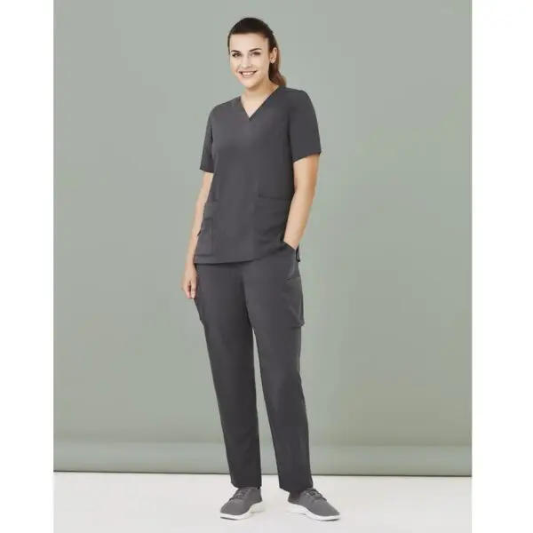 Biz Care CST941LS Ladies V Neck Scrub Top - Image 13
