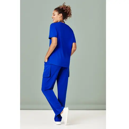 Biz Care CST941LS Ladies V Neck Scrub Top - Image 4