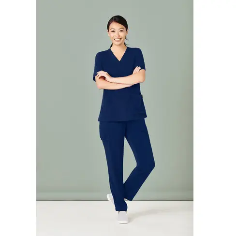 Biz Care CST941LS Ladies V Neck Scrub Top - Image 7