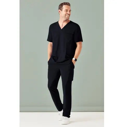 Biz Care CST945MS Mens V Neck Scrub Top - Image 2