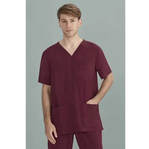 Biz Care CST945MS Mens V Neck Scrub Top - Image 10