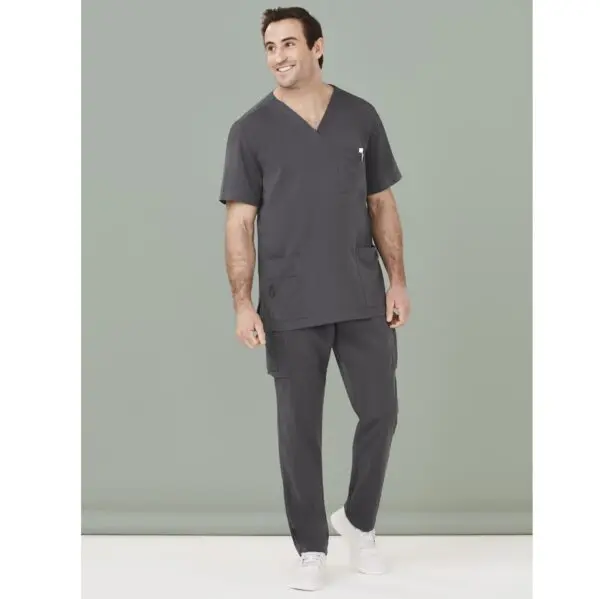 Biz Care CST945MS Mens V Neck Scrub Top - Image 8