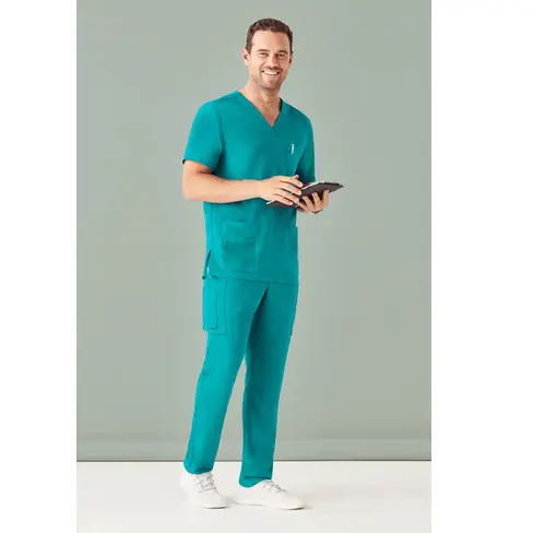 Biz Care CST945MS Mens V Neck Scrub Top - Image 7