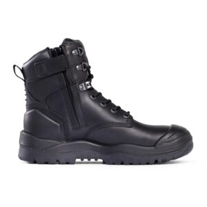 Mongrel 561020 Black High Leg ZipSider Safety Boot With Scuff Cap