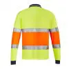 Syzmik ZH380 Unisex Bio Motion L/S Taped Polo - Image 3
