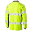 Bisley BK6219T Taped Two Tone HiVis Polyester Mesh L/S Polo Shirt - Image 4