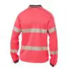 Bisley BK6219T Taped Two Tone HiVis Polyester Mesh L/S Polo Shirt - Image 6