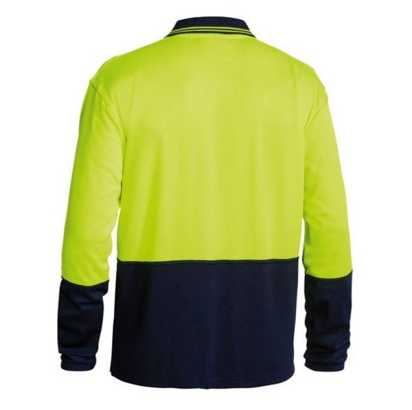 Bisley BK6234 Two Tone HiVis Polo L/S Shirt - Image 2