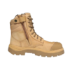 Wide Load 890WZ Wheat 8" Zip Side Safety Boot