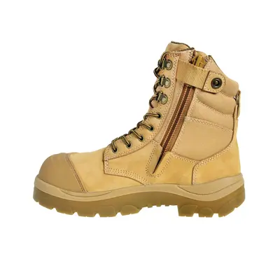 Wide Load 890WZ Wheat 8" Zip Side Safety Boot - Image 2