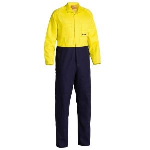 Bisley BC6357 Two Tone HiVis Coverall Regular Weight
