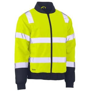 Bisley BJ6730T Taped Two Tone HiVis Bomber Jacket