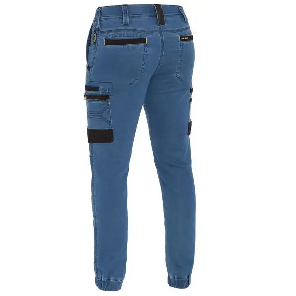 Bisley BPC6335 Flex&Move™ Stretch Denim Cargo Cuffed Pants - Image 3