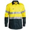 Bisley BT6456 Two Tone HiVis 3M Reflective Tape L/S Shirt - Image 5