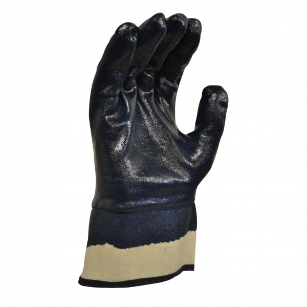 Maxisafe GNB131 Blue Knight Safety Cuff Fully Coated Nitrile Glove - Image 2