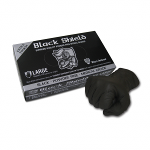 Maxisafe GNB218 Black Shield Heavy Duty Nitrile, Unpowdered