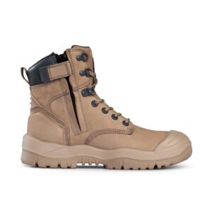Mongrel 561060 Stone High Leg ZipSider Safety Boot With Scuff Cap