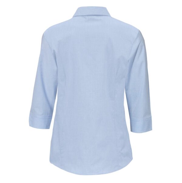 Biz Collection LB8200 Micro Check Ladies 3/4 Shirt - Image 3