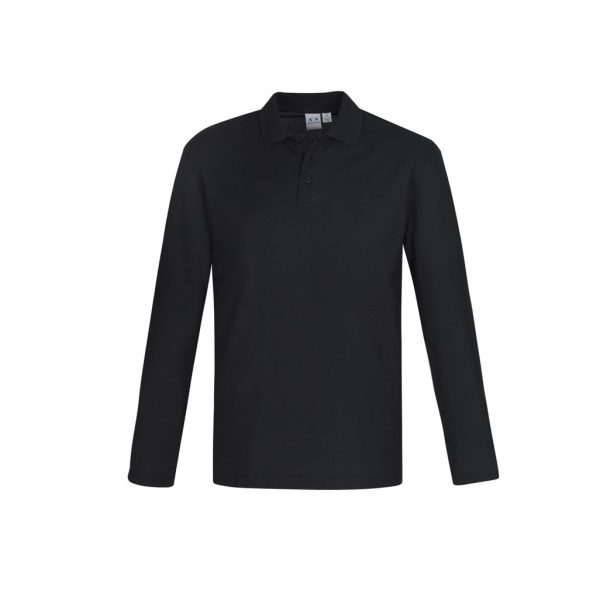 Biz Collection P400ML Crew Mens L/S Polo - Image 4