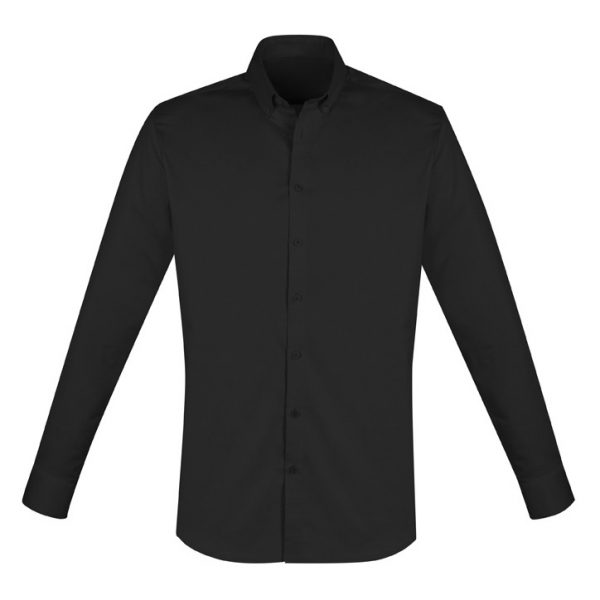 Biz Collection S016ML Mens Camden Oxford L/S Shirt - Image 2