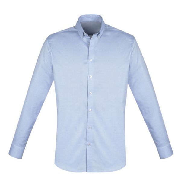 Biz Collection S016ML Mens Camden Oxford L/S Shirt - Image 4