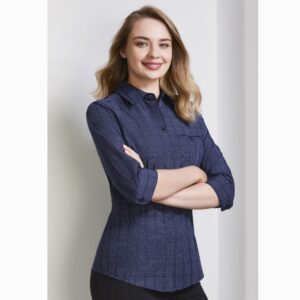 Biz Collection S820LT Harper Ladies 3/4 ShirtBiz Collection S820LT Harper Ladies 3/4 Shirt