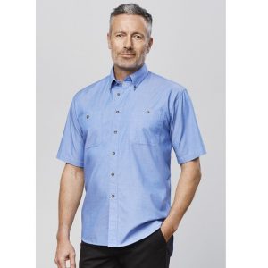 Biz Collection SH113 Chambray Mens S/S ShirtBiz Collection SH113 Chambray Mens S/S Shirt
