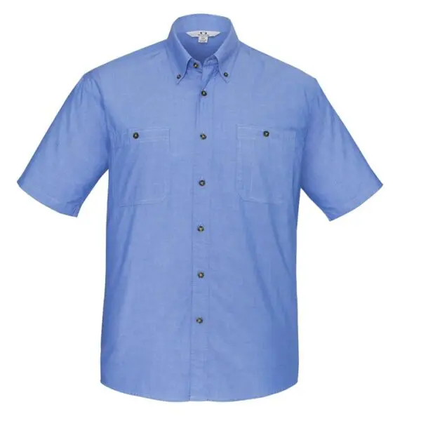 Biz Collection SH113 Chambray Mens S/S Shirt - Image 2
