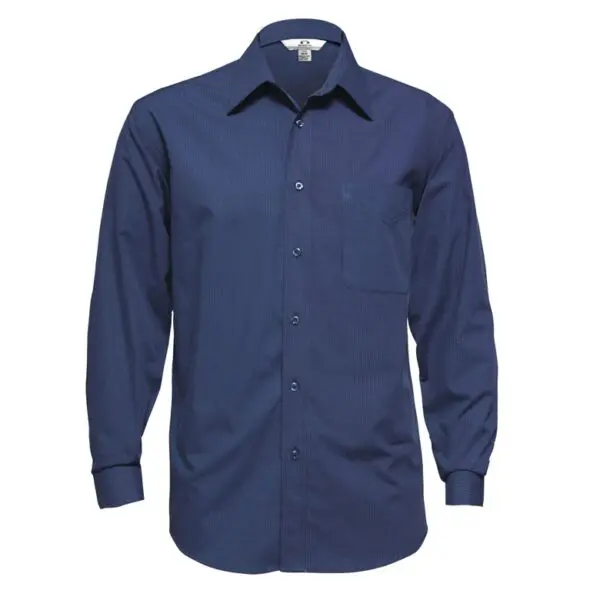 Biz Collection SH816 Micro Check Mens L/S Shirt - Image 6