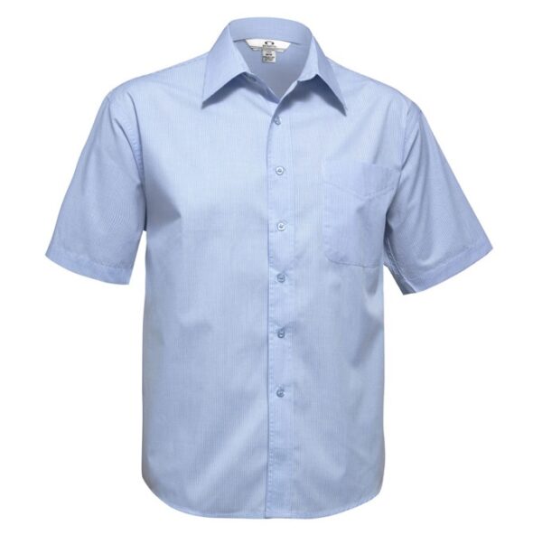 Biz Collection SH817 Micro Check Mens S/S Shirt - Image 2