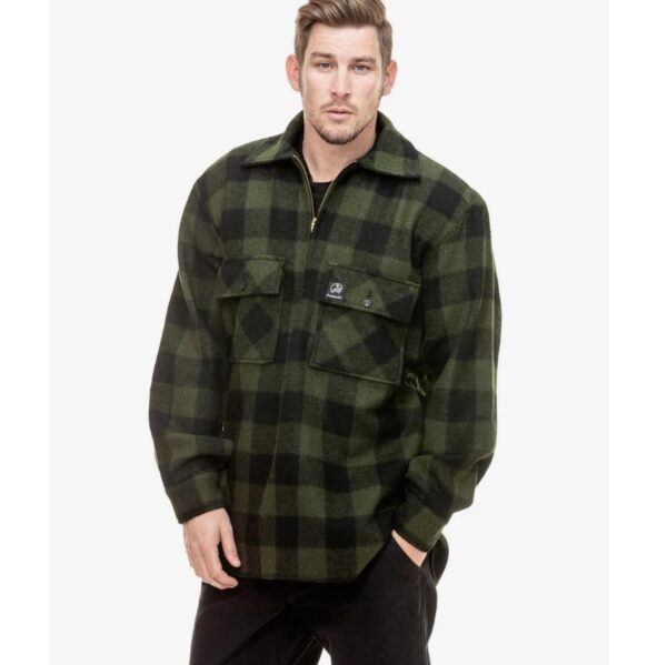 Swanndri SSD0107 Men's Ranger Wool Zip Front Bushshirt - Image 7