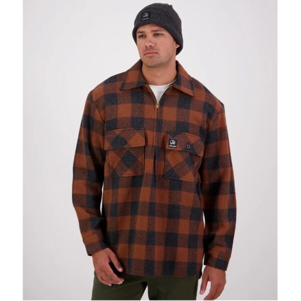 Swanndri SSD0107 Men's Ranger Wool Zip Front Bushshirt - Image 9