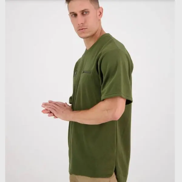 Swanndri SSD2515A Catlins Mens Fleece Tee with Pockets - Image 2